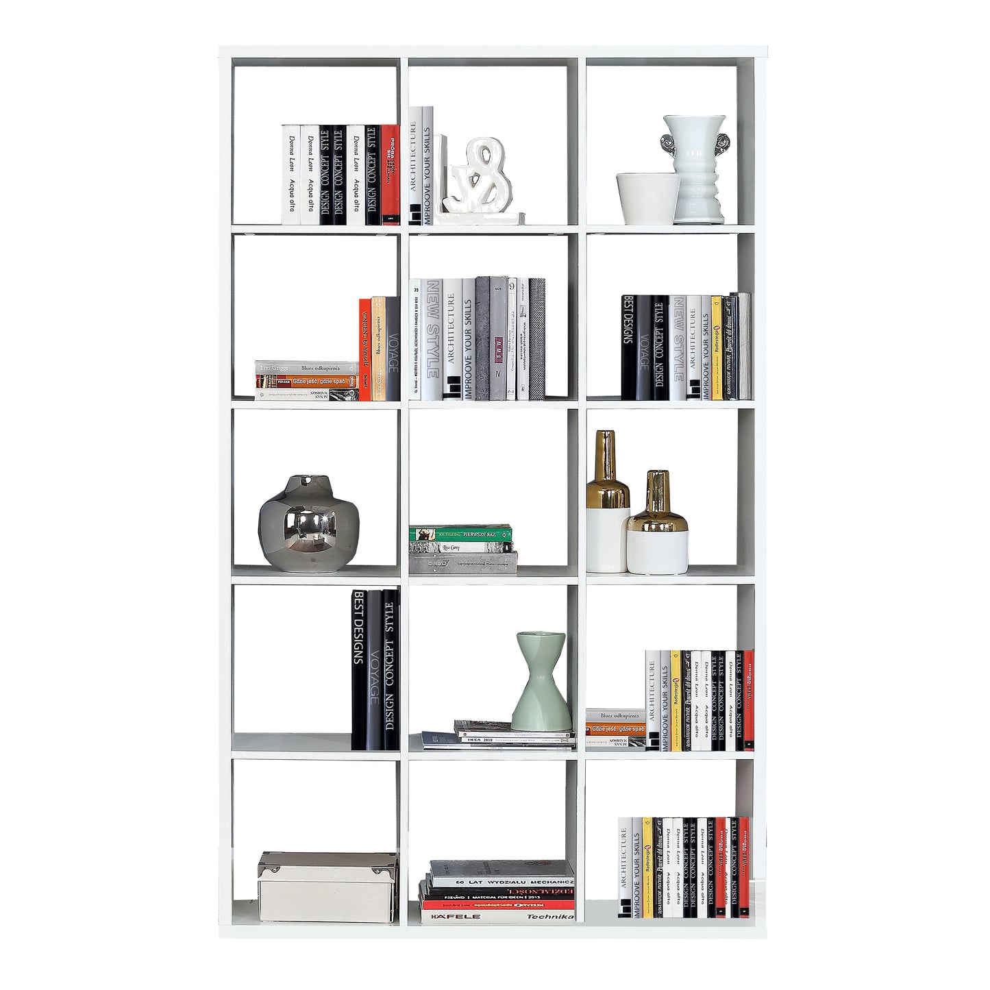 mauro 3x5 storage unit in matt white