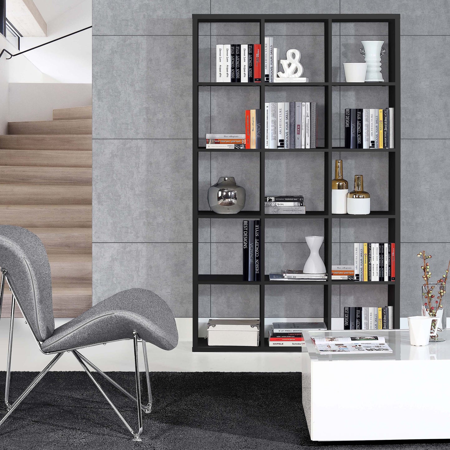 mauro 3x5 storage unit in matt black