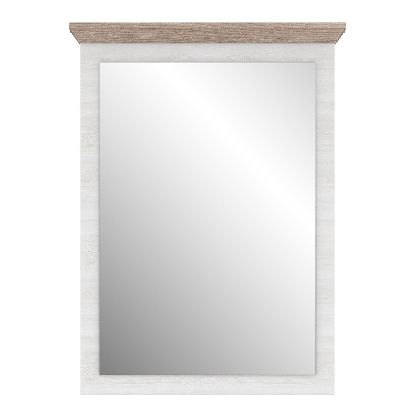 illopa mirror in oak nelson/snowy oak