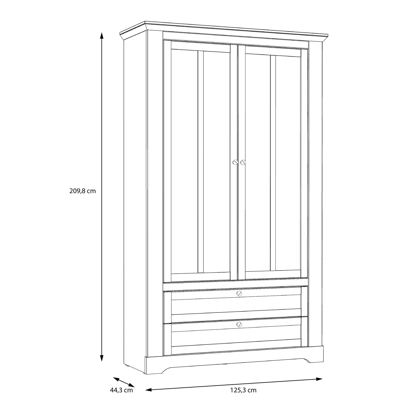 illoppa display cabinet in snowy oak/oak nelson