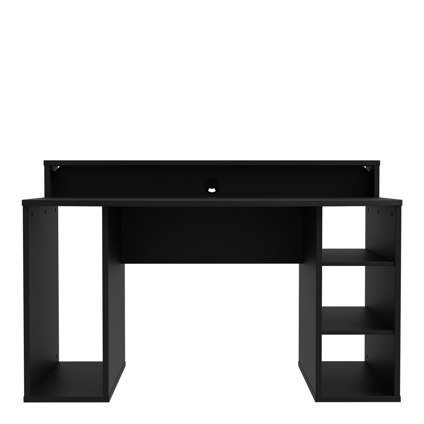 tezaur black gaming desk with colour changing led