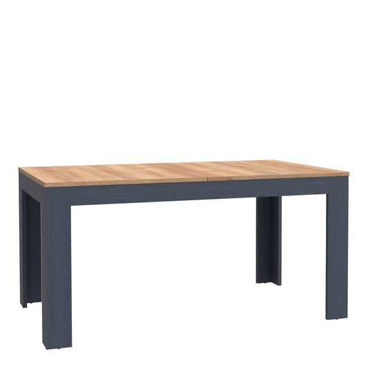 bohol extending dining table 160-207cm in riviera oak/navy