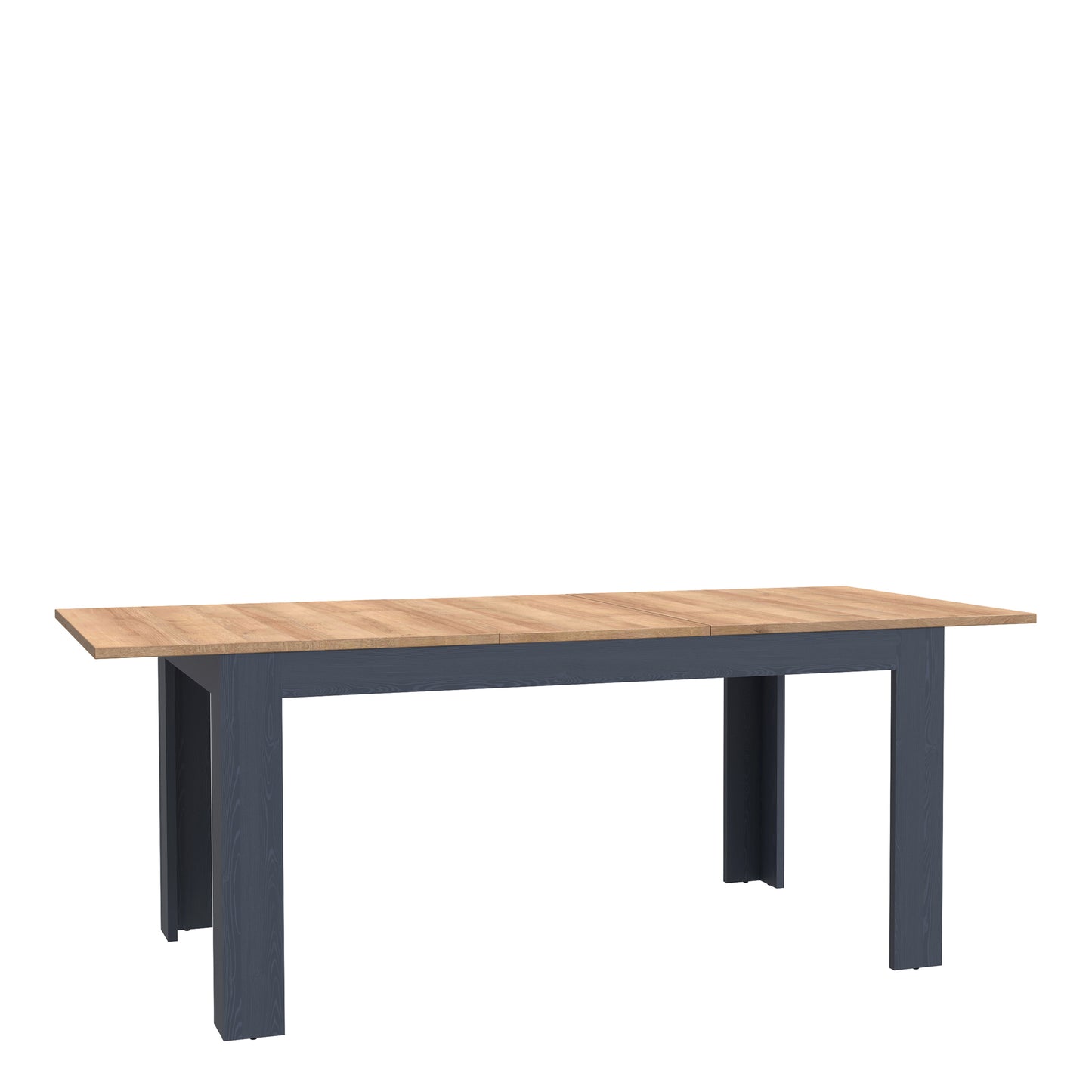 bohol extending dining table 160-207cm in riviera oak/navy