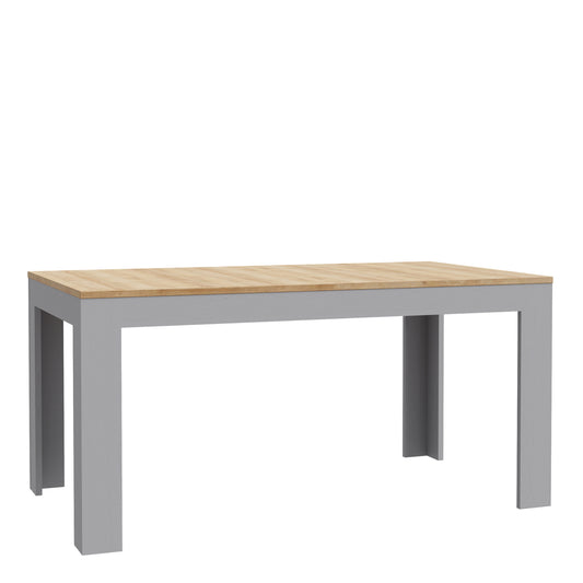 bohol extending dining table 160-207cm in riviera oak/grey oak