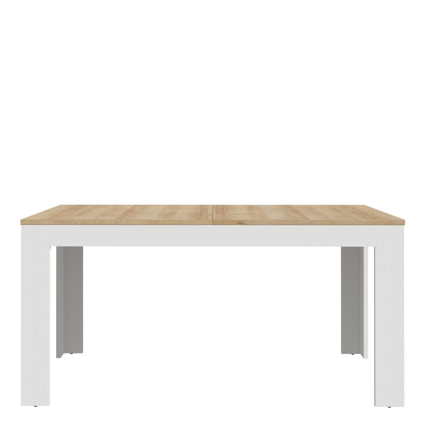 bohol extending dining table 160-207cm in riviera oak/white