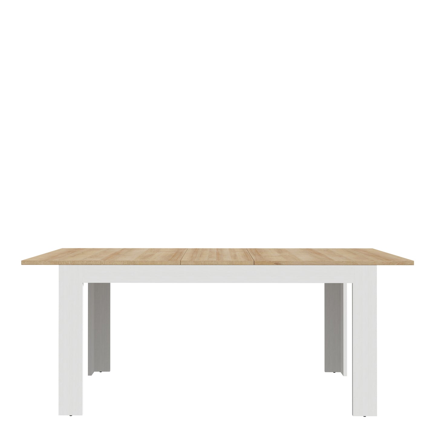 bohol extending dining table 160-207cm in riviera oak/white