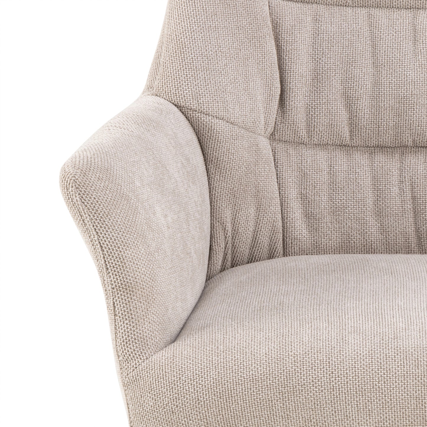 alonso swivel cream dining chair with armrest set of 2