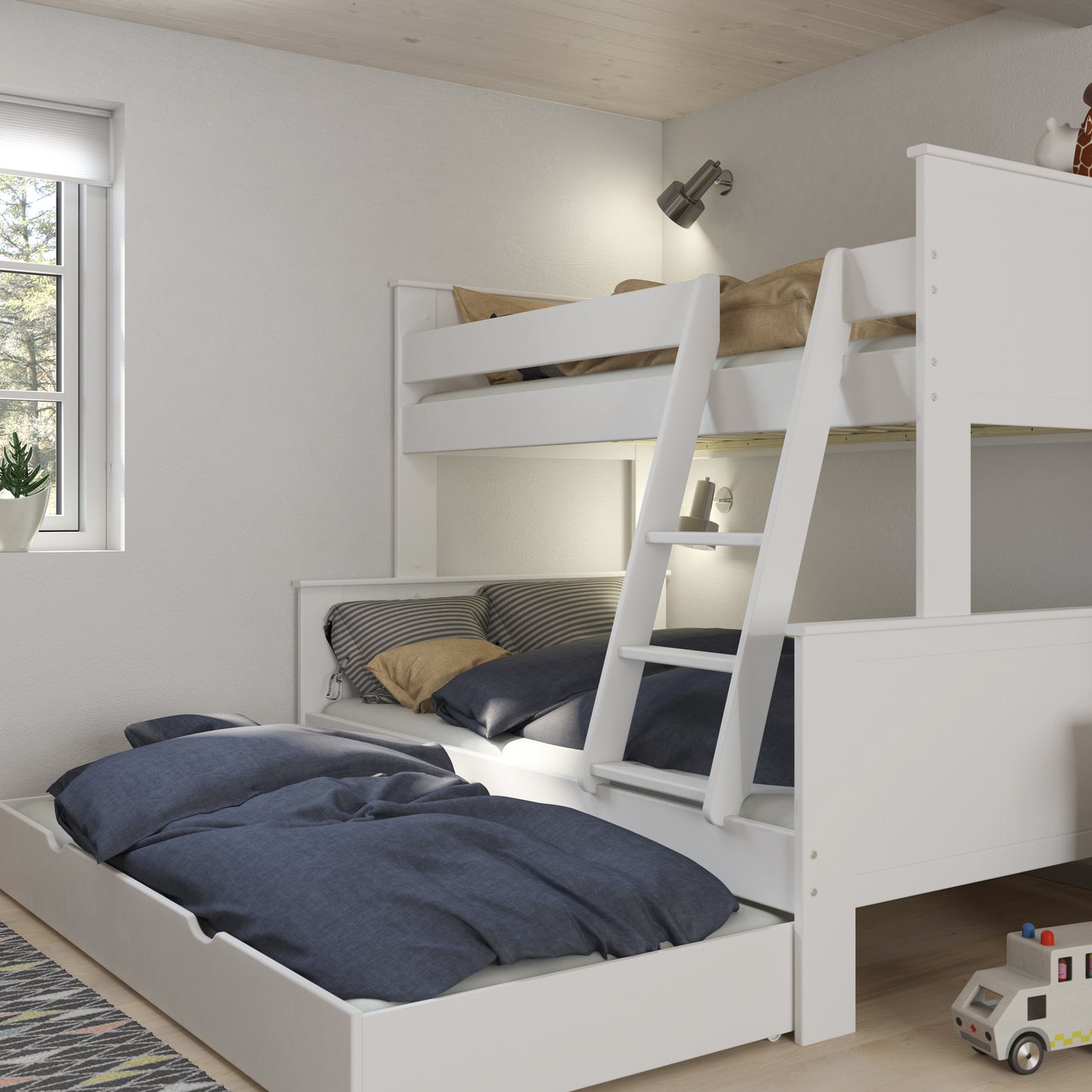 alba family bunk white