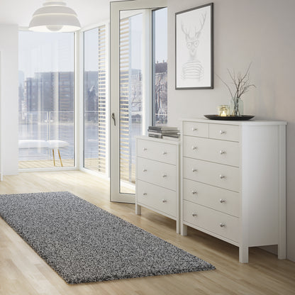 tromso 3 drawer chest off white