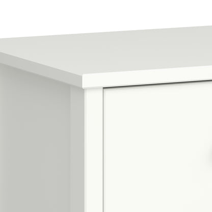 tromso 3 drawer chest off white