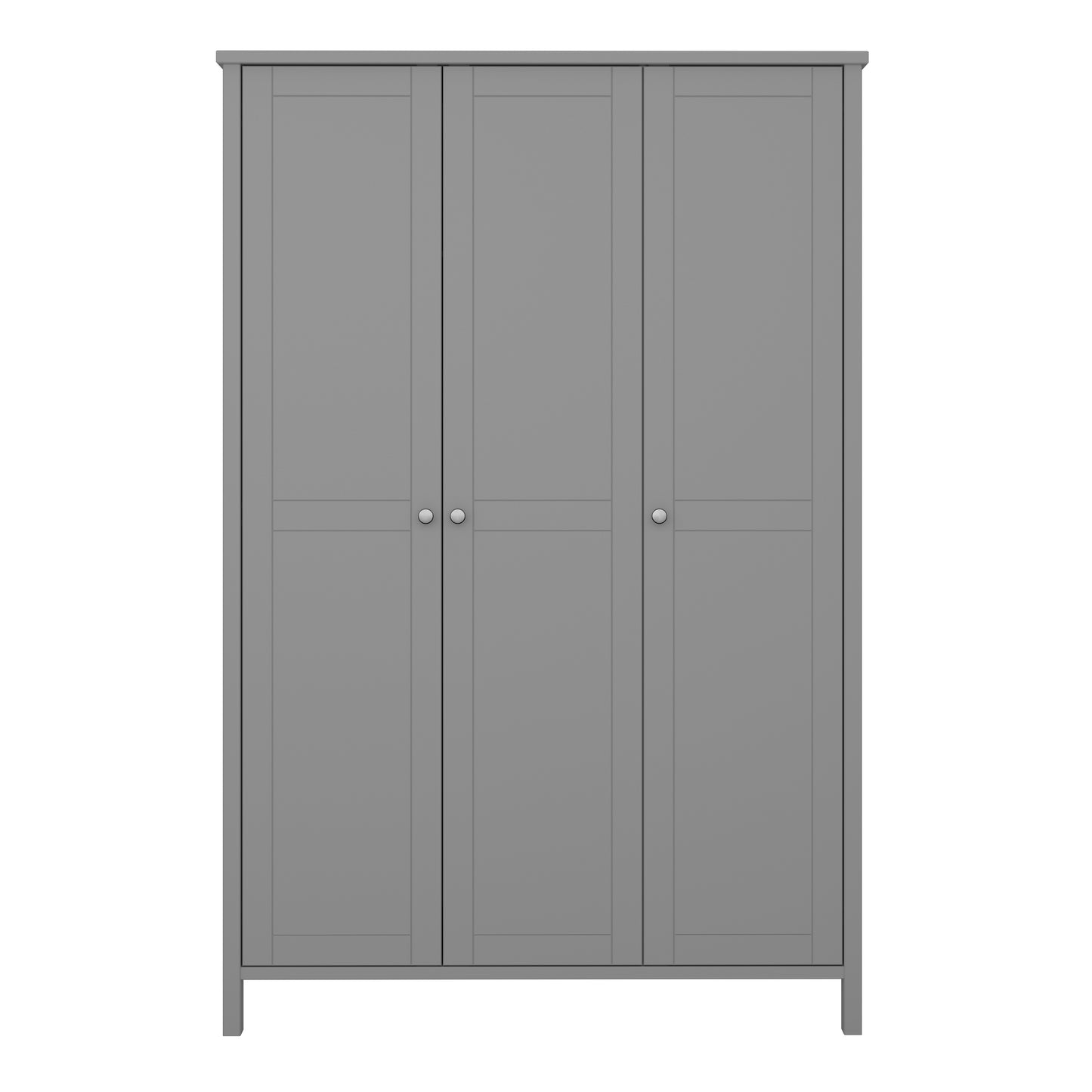 tromso 3 door wardrobe grey