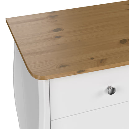 baroque sideboard 2 doors 1 drawer in pure white iced coffee lacquer