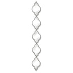 Silver Quarterfoil Decorative Hanging Mirror