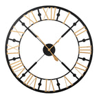 Black And Gold Skeleton Clock