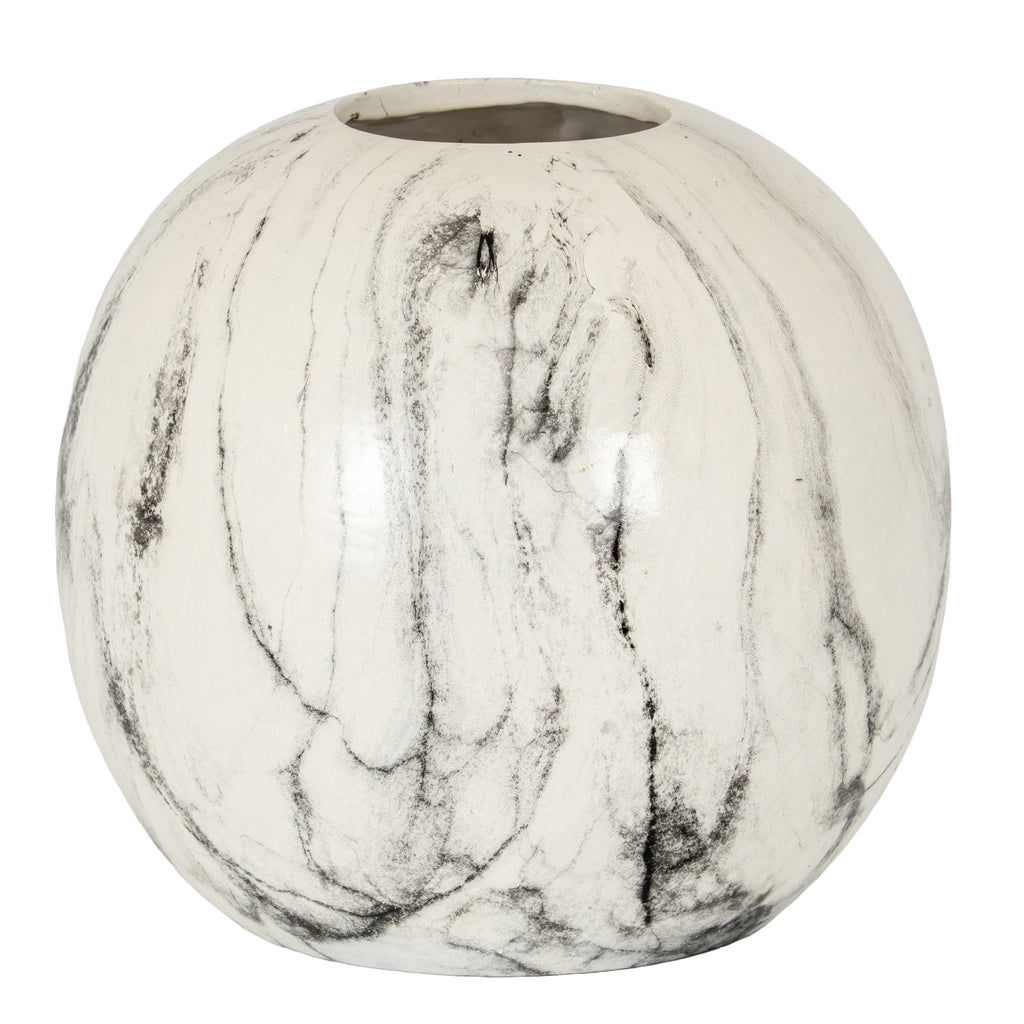 Marble Effect Pudding Vase