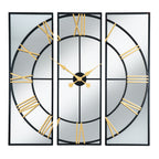 Brooklyn Black And Gold Wall Clock