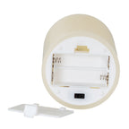 Luxe Collection Melt Effect 3x4 Taupe LED Wax Candle