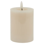 Luxe Collection Melt Effect 3x4 Taupe LED Wax Candle