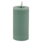 Luxe Collection Melt Effect 3x6 Sage LED Wax Candle