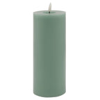Luxe Collection Melt Effect 3.5x9 Sage LED Wax Candle