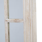 Washed Wood Framed Window Mirror