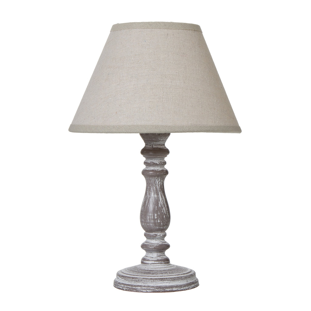 Setia Column Table Lamp With Linen Shade