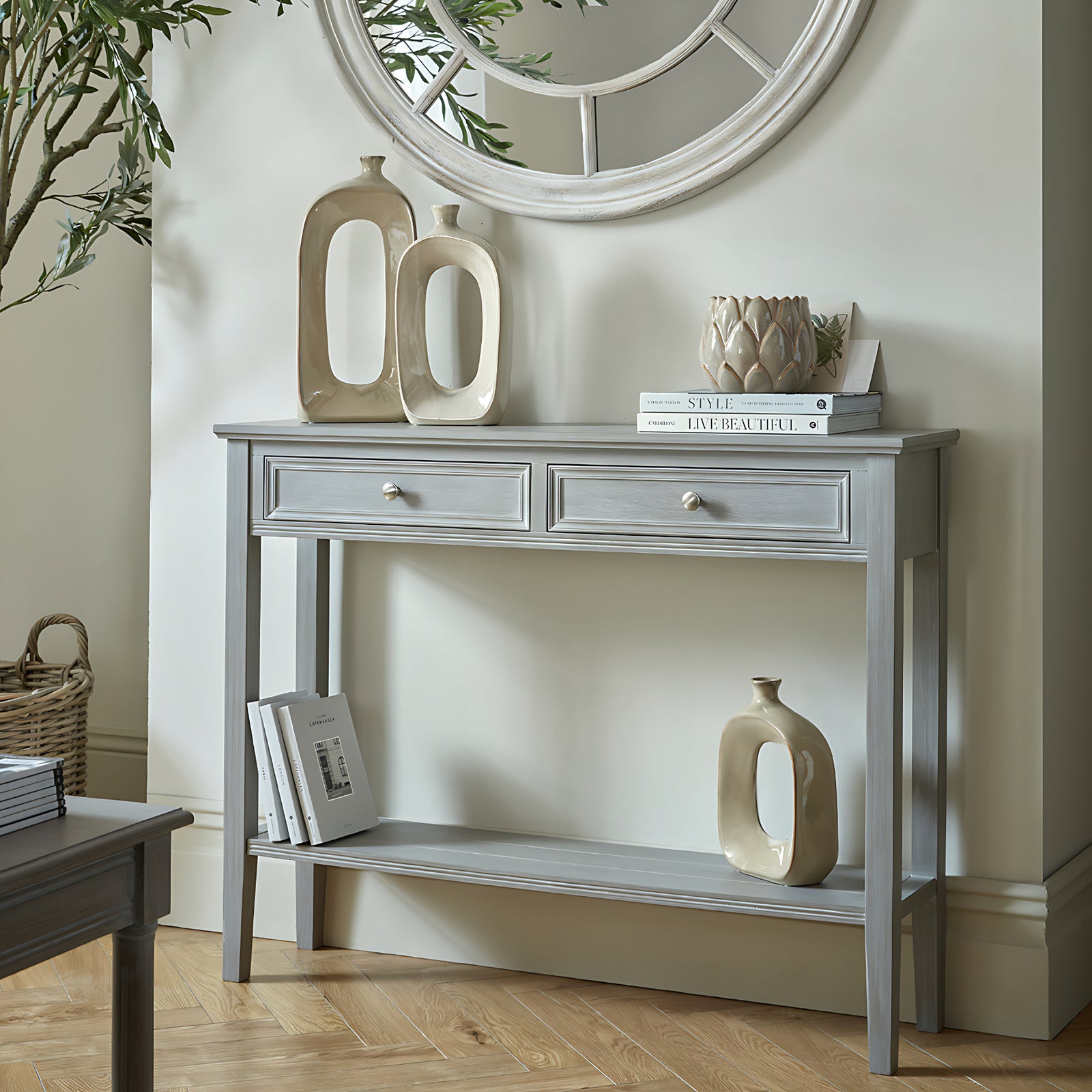 The Serene Collection Two Drawer Console Table