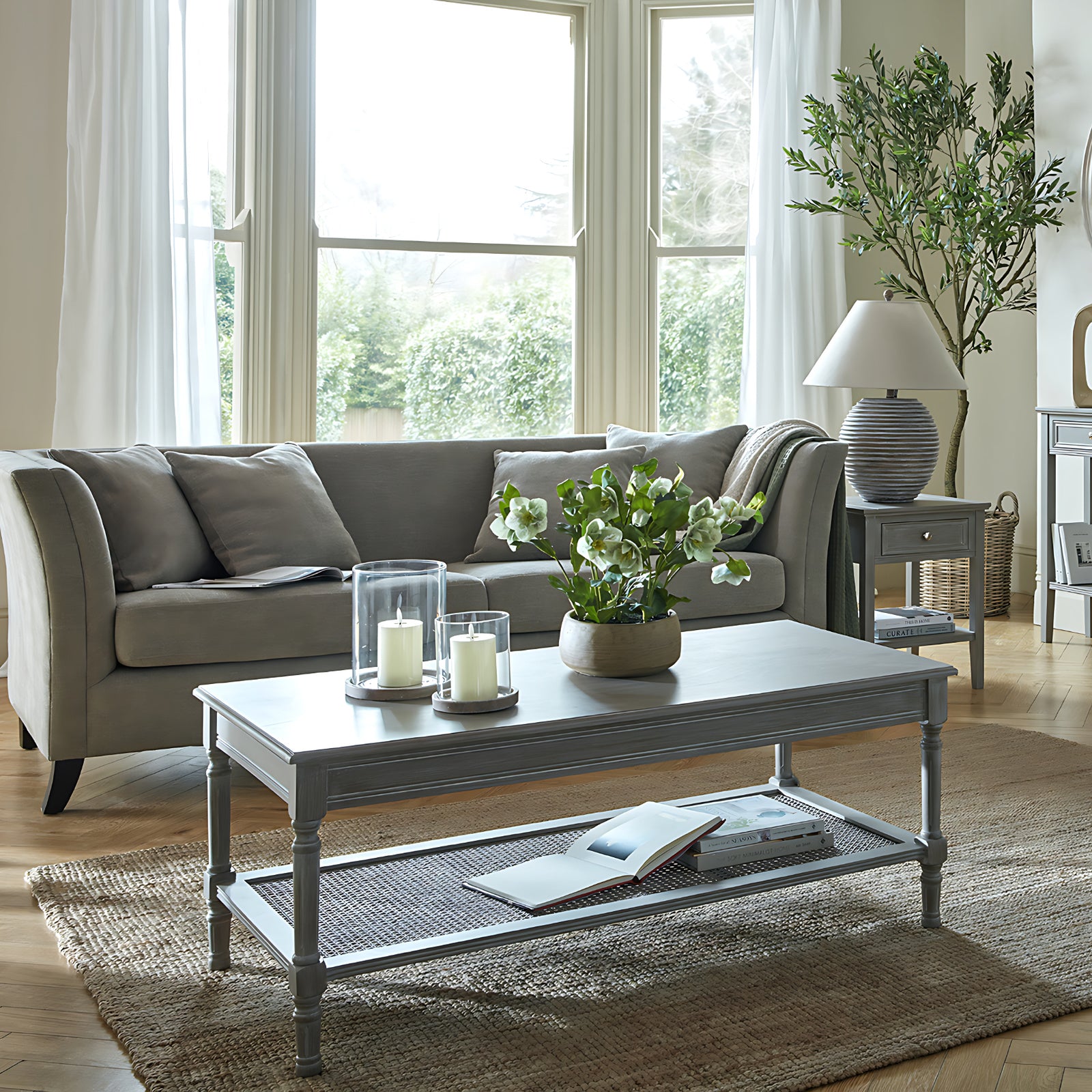 The Serene Rattan Collection Coffee Table