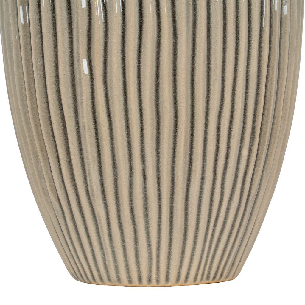 Pallida Collection Large Striped Vase