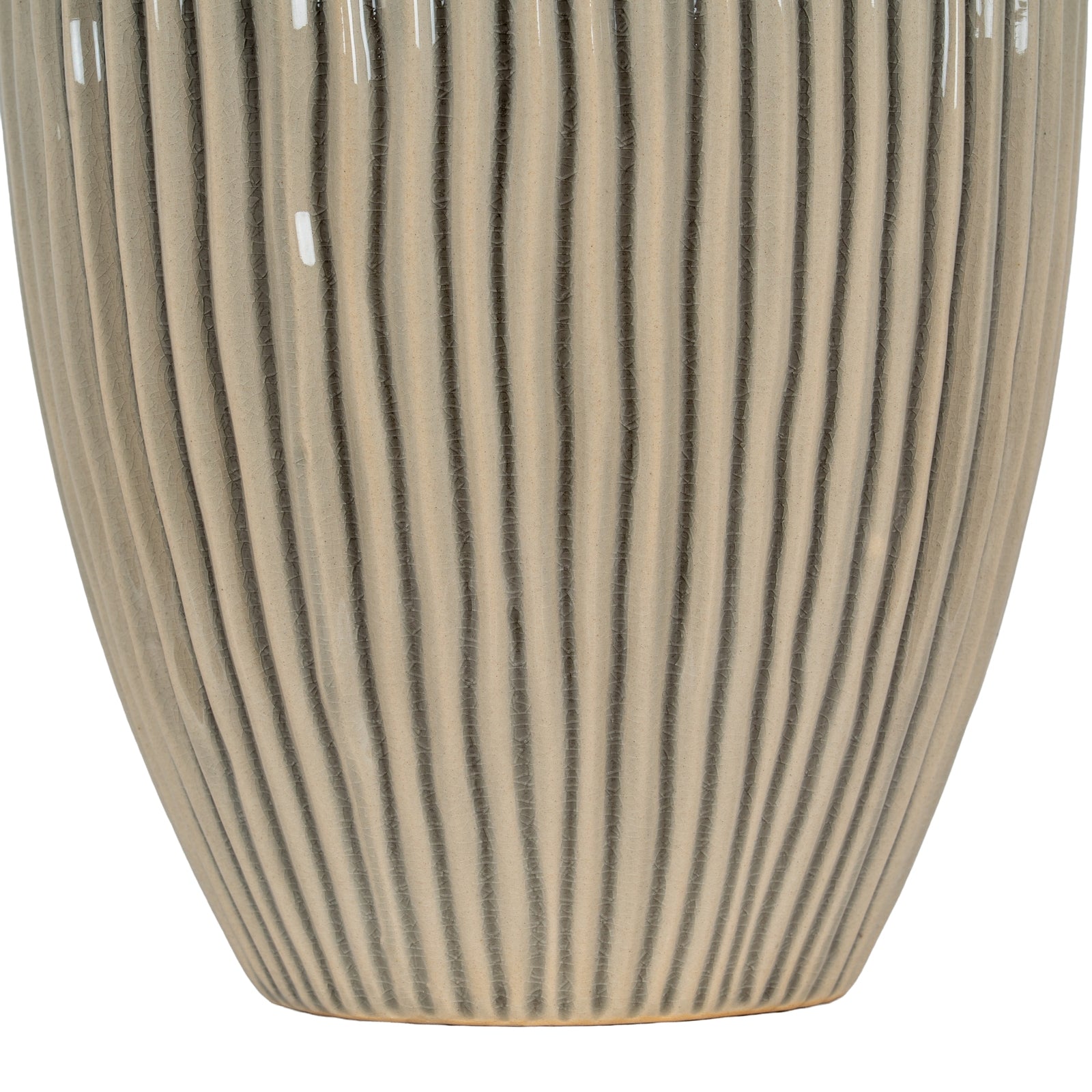 Pallida Collection Large Striped Vase