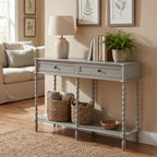 The Camden Collection Large Two Drawer Console Table