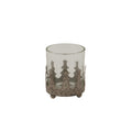 Rustic Glass Candle Holder