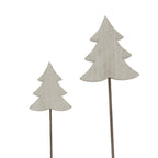 Large Whitewashed Rustic Tree On Stand