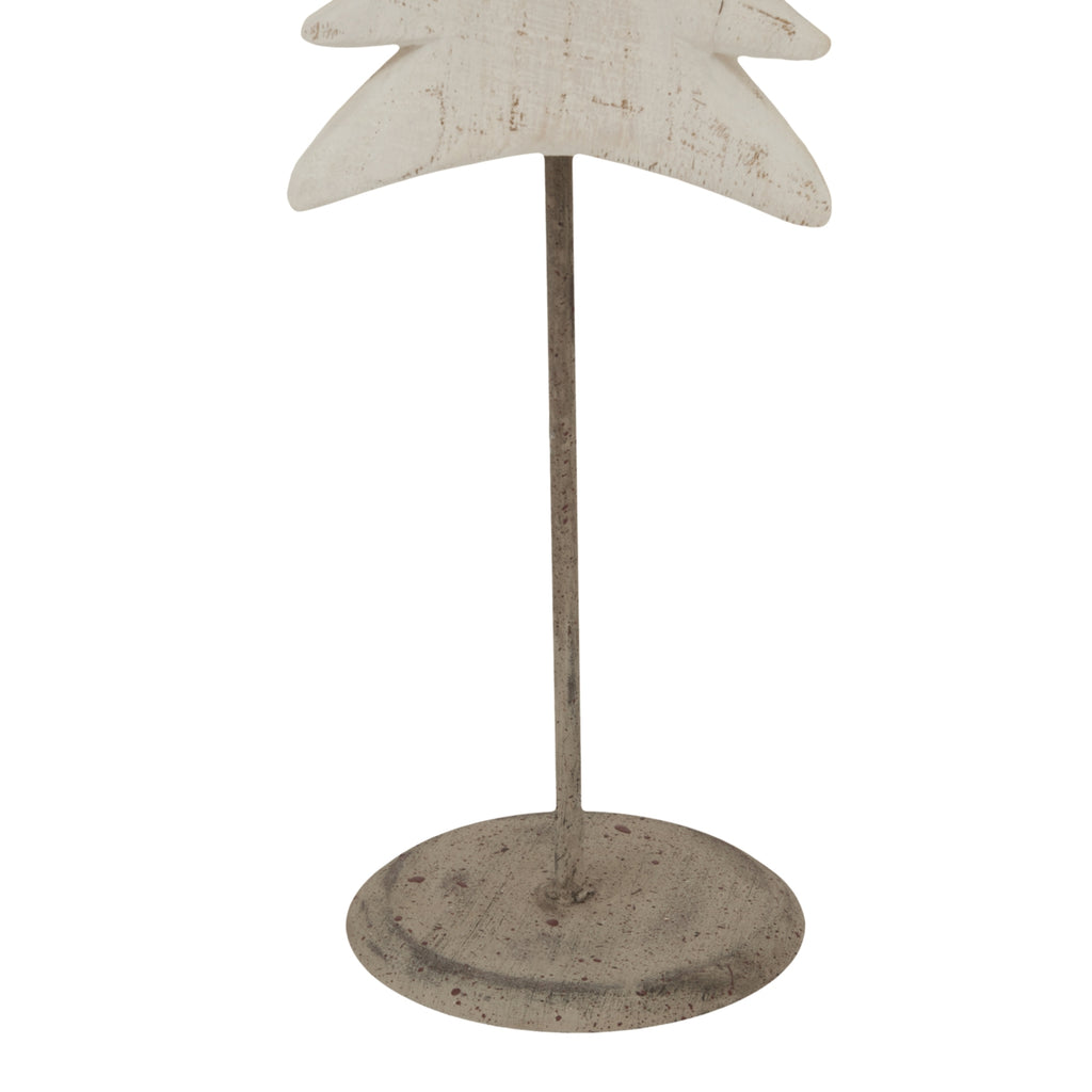 Medium Whitewashed Tall Tree On Stand