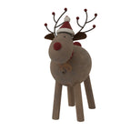 Large Rustic Rudolf With Hat