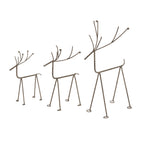 Rustic Metal Reindeer On Stand
