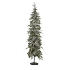 Slim Snowy Woodland Pre-Lit 200 Led Christmas Tree