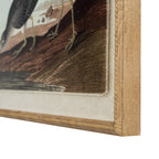 Flora & Fauna Collection Snipes On Linen In Beaded Frame