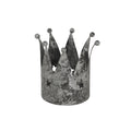 Antique Silver Crown Tealight Holder