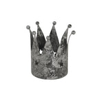 Antique Silver Crown Tealight Holder