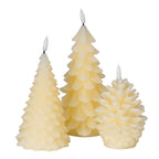 Luxe Collection Natural Glow Cream Tree LED Wax Candle