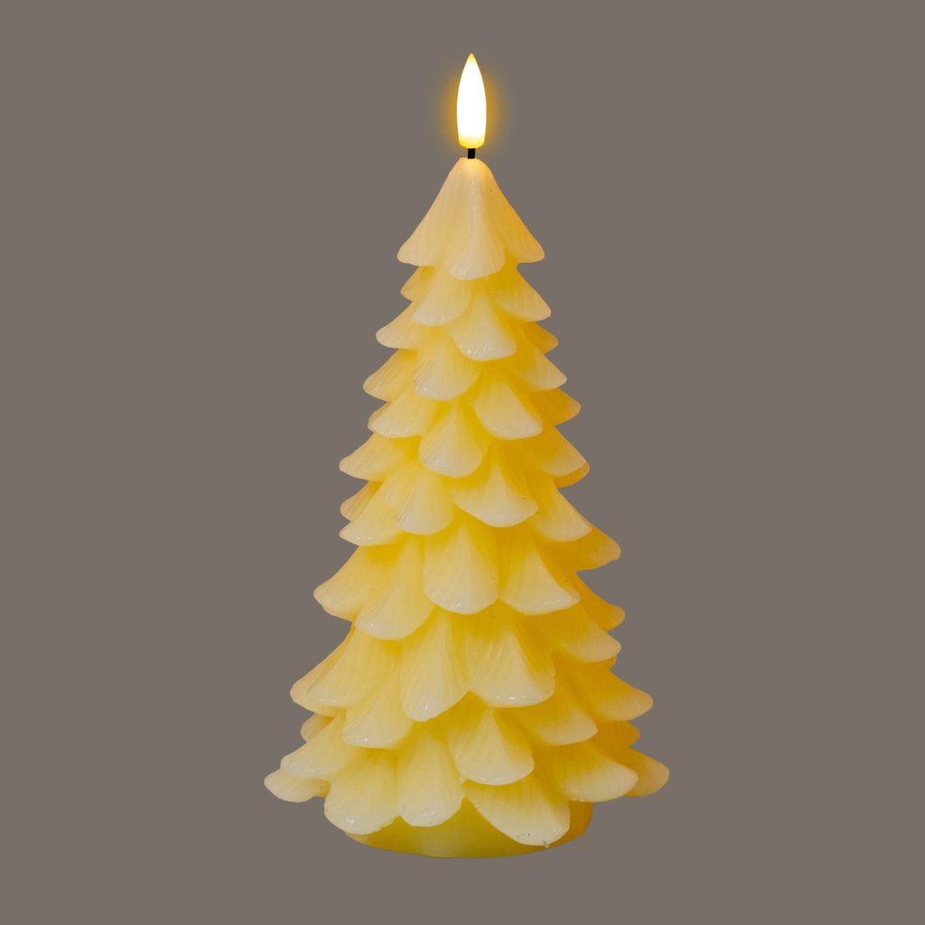 Luxe Collection Natural Glow Cream Large Tree LED Wax Candle