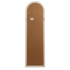 Washed Wood Tall Arched Window Mirror