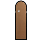Black Wood Tall Arched Window Mirror