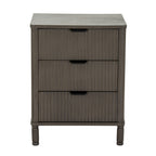 Reed Collection 3 Drawer Bedside Table