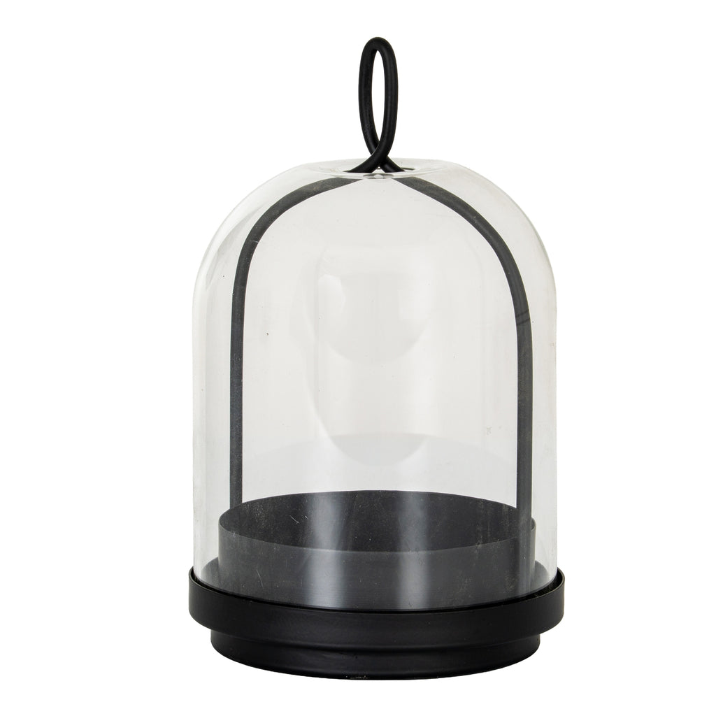 Nysa Medium Candle Holder With Glass Cloche