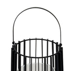 Lynk Large Lantern With Handle And Glass Candle Holder