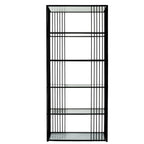 Alto Shelf Unit With Glass Shelves