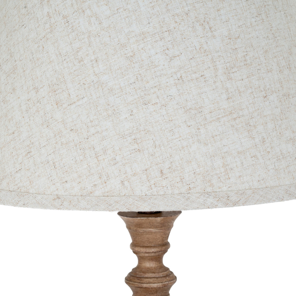 Solenne Table Lamp With Edged Linen Shade