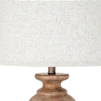 Clarion Table Lamp With Edged Linen Shade